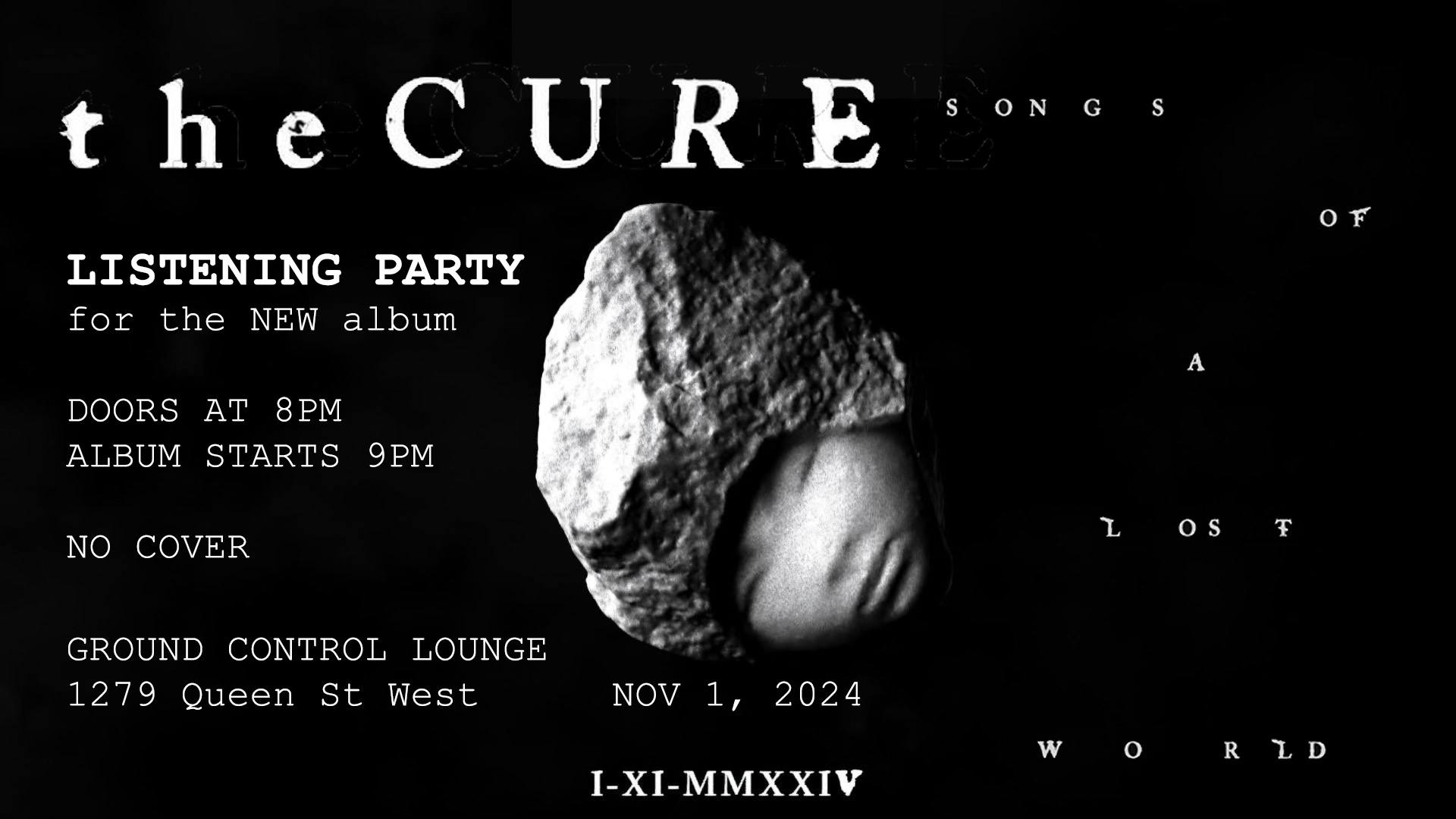 The Cure "Songs Of A Lost World" Listening Party
