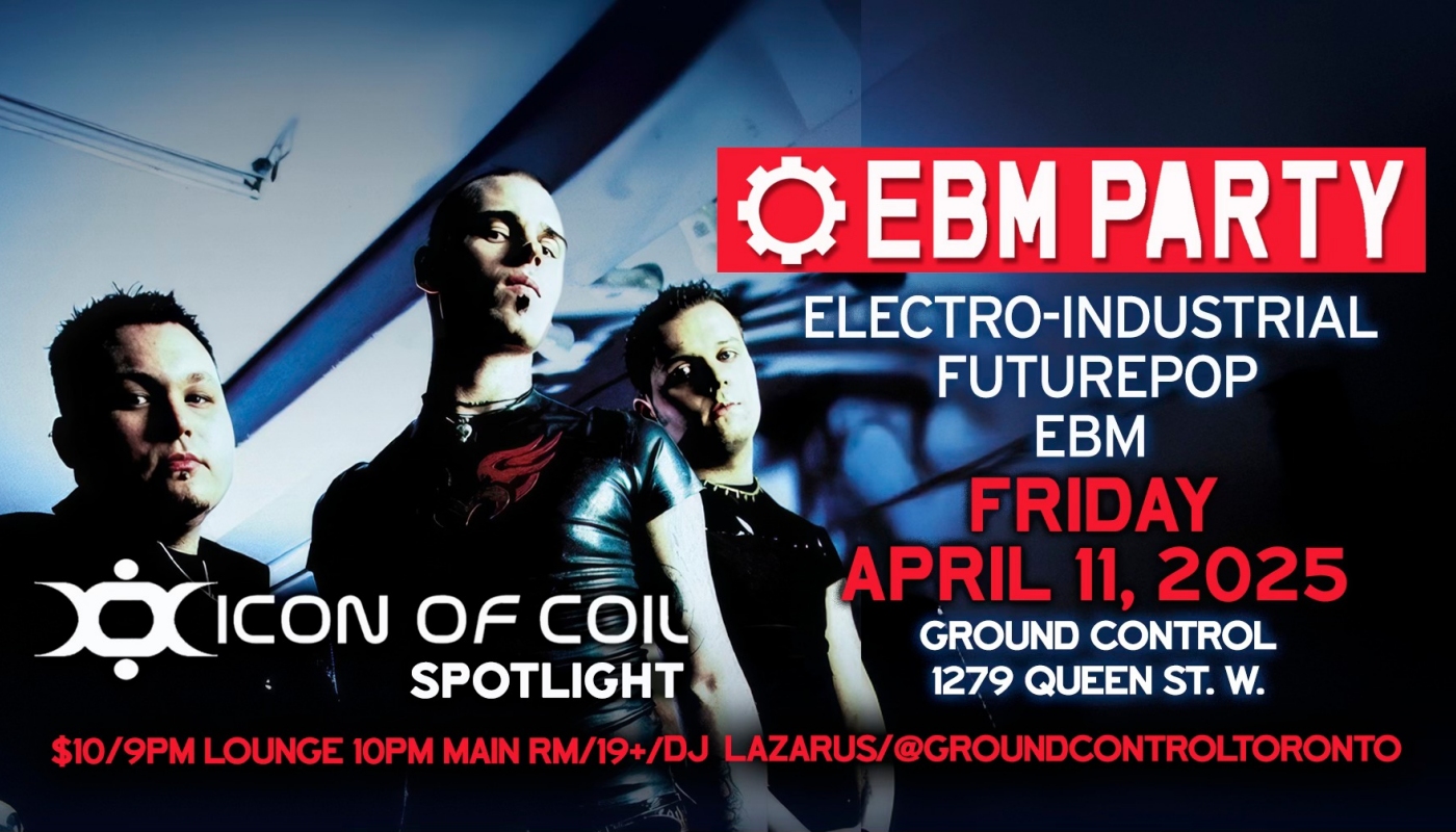 EBM Party with Icon of Coil Spotlight