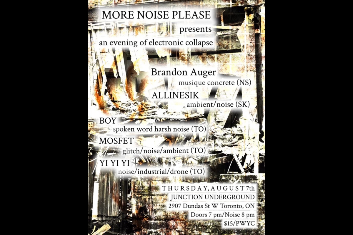 More Noise Please! Presents An Evening of Electronic Collapse