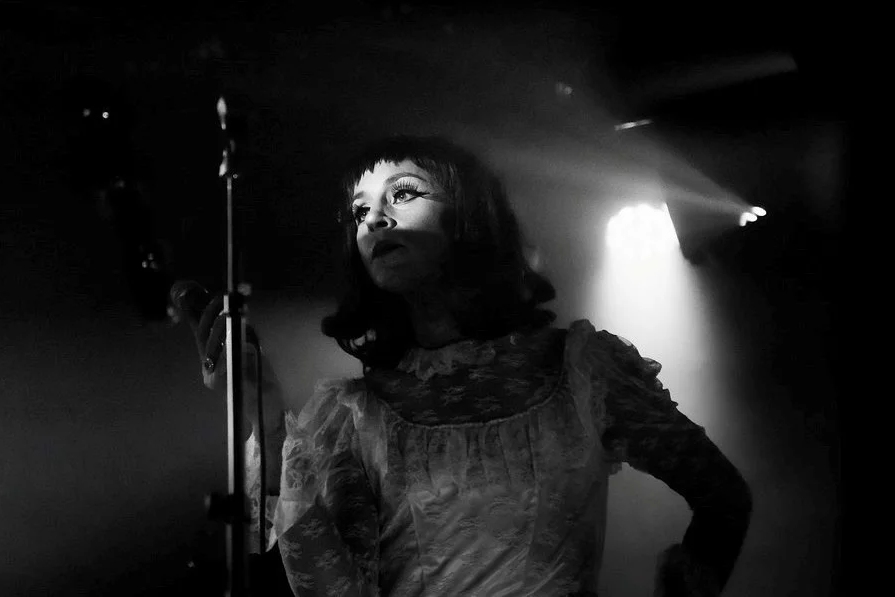 Cindy Lee with Blue Light