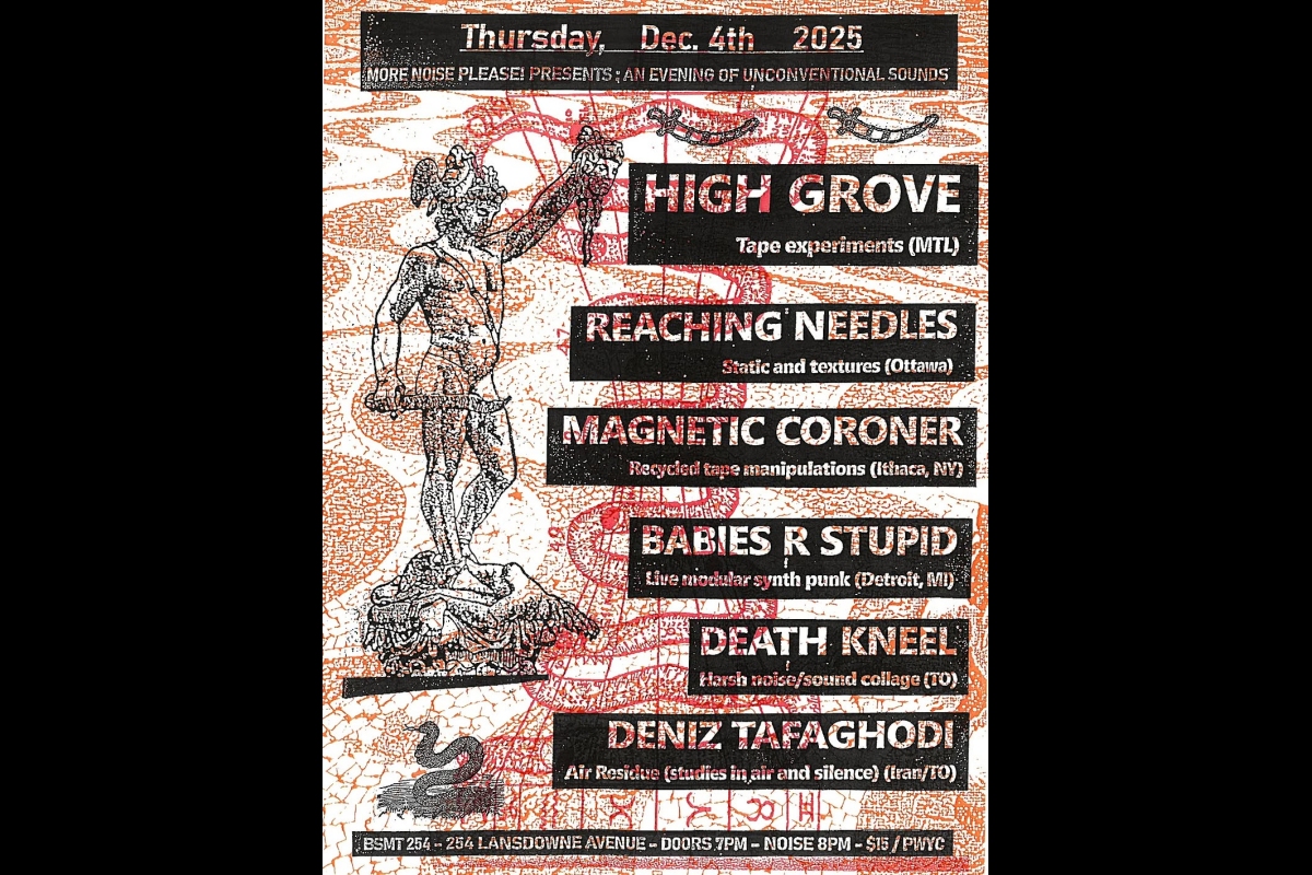 More Noise Please! Presents An Evening of Unconventional Sounds