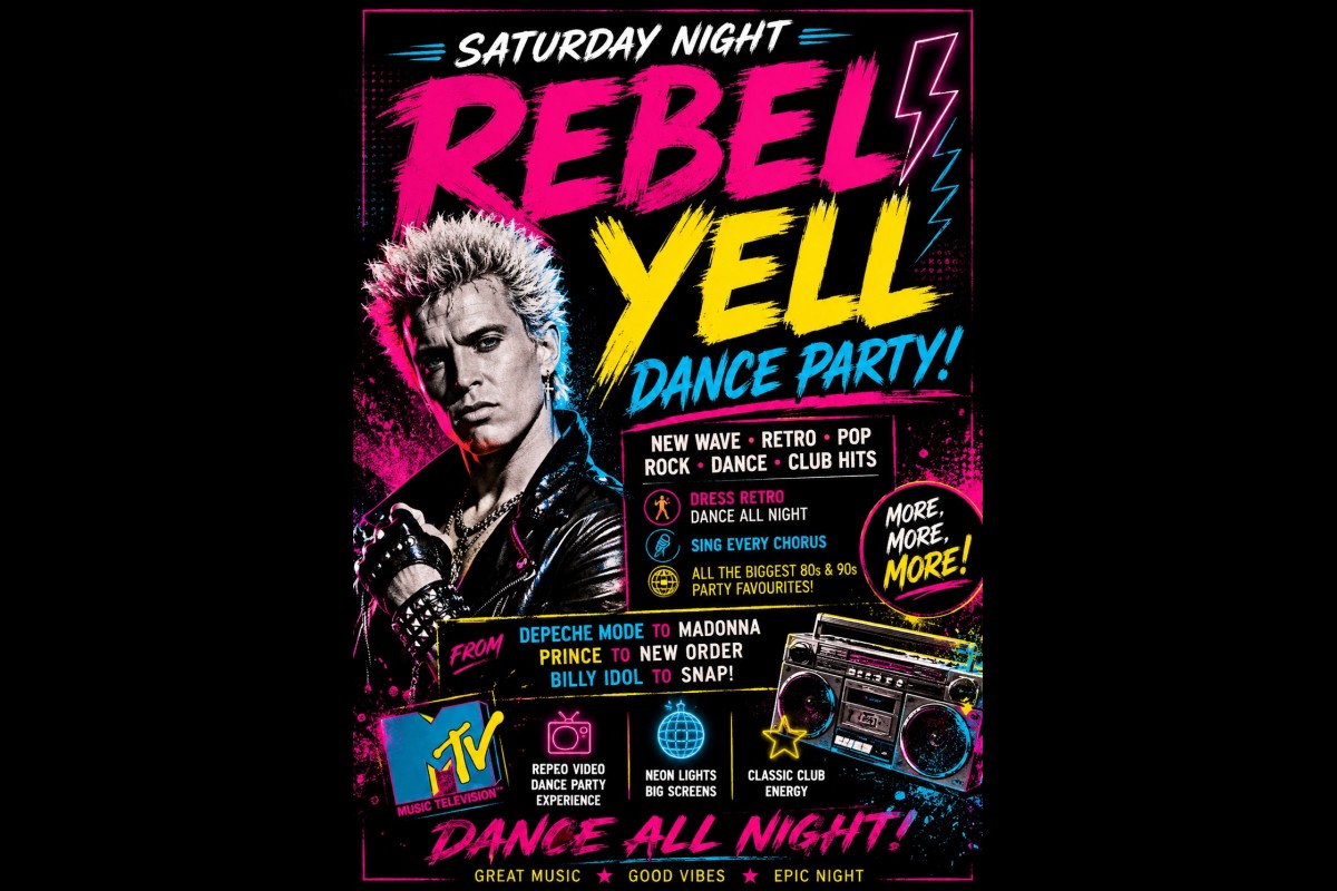 Rebel Yell Retro 80s & 90s Dance Party