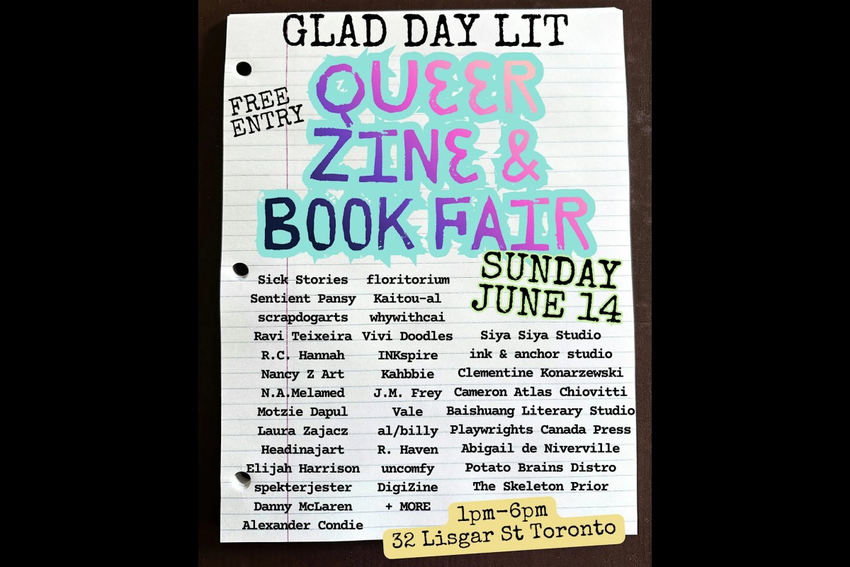 Glad Day Lit Queer Zine & Book Fair